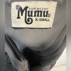 Show Me Your Mumu grey halter bridesmaids dress